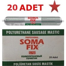 20 Adet Siyah Sosis Poliüretan Mastik