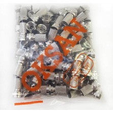 100 Adet Rg6 U6 F Konnektör