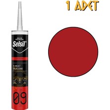x 150 Derece Dayanıklı Isı Silikonu Kırmızı 310 Ml. - 1 Adet