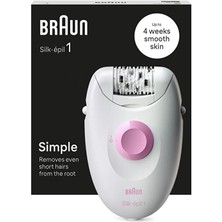 Braun Silk-Épil 1 1-010 Epilatör 4 Haftaya Kadar Pürüzsüz Cilt Sağlayan Özellik
