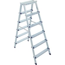 Metal Çift Çıkışlı Merdiven 7+7 Basamak