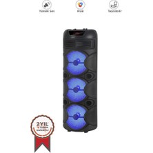Belirtilmemiş Torima D31 LED Işıklı Mikrofonlu Kumandalı Bluetooth Hoparlör