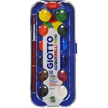 Belirtilmemiş Giotto Aquarelli Mini 12 Renk Sulu Boya 23 mm