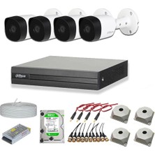 2mp 4 Kameralı Dış Ortam Ahd Hd-Cvi Full Kamera Seti 500GB Disk