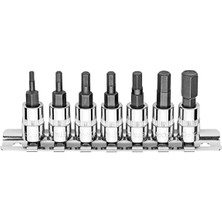 2,5 - 8mm 1/4" Lokmalı Allen Takımı 7 Parça C08S-RHX7