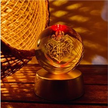 3D Renkli Işıklı Cam Küre