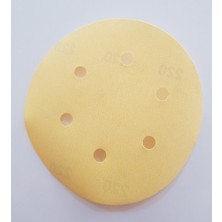 Belirtilmemiş Zimpara Cirt 6 Deli̇kli̇ 150MM 220KUM 10'lu