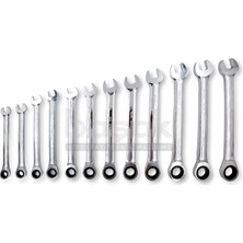Ceta Form 12 Parça 8-19 mm Cırcırlı Kombine Anahtar Takımı B05-R12