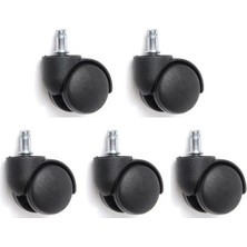 Plastik Koltuk Tekeri Ofis Büro Sandalye Geçmeli Tekerleği -5 Adet