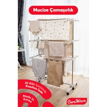 Silver Lüks Çamaşır Kurutmalık 3 Katlı Eco