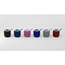Torima D10 Taşınabilir Rgb Ledli Bluetooth Hoparlör Usb-Fm Radyo Gri