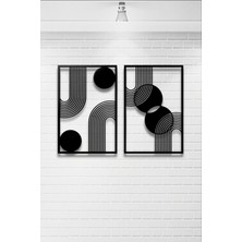 Bohem Stil Minimalist 2 Li Metal Duvar Dekoru Seti