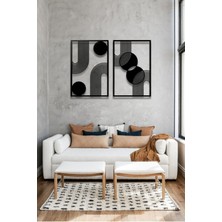 Bohem Stil Minimalist 2 Li Metal Duvar Dekoru Seti