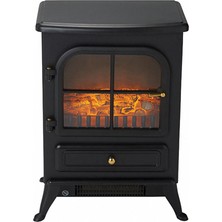 Koçtaş Elektrikli Şömine 1850 Watt Ayaklı Siyah Estetik Görünüm ile İç Mekan Isıtma