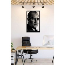 Atatürk Portre Metal Duvar Dekoru