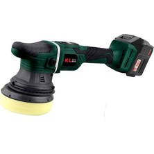 KLPS18B-20 18V/2.0AH Li-Ion Çift Akülü Kömürsüz 125MM Profesyonel Polisaj Makinesi
