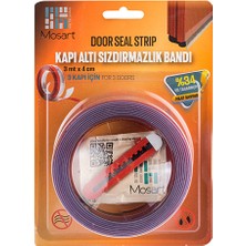 Kapı Altı Sızdırmazlık Bandı Şeffaf 3 Metre