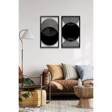 Bohem Stil Modern 2 Li Metal Duvar Dekoru Seti