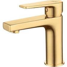 SR1500G Sharp Lavabo Armatürü Altın