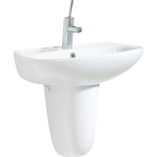 SD060 Sedef Yarım Ayak Lavabo 60 cm