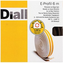 Belirtilmemiş E Tipi Pencere Bandı Kahverengi 6 Metre