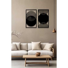 Bohem Stil Modern 2 Li Metal Duvar Dekoru Seti