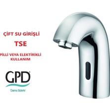 Gpd Fotoselli Çift Su Girişli Lavabo Bataryası FLB10