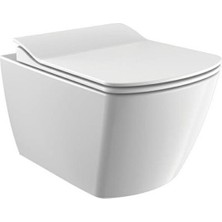 Elegant Rim-Off Asma Klozet Beyaz  EG321 Kapak Hariçtir.