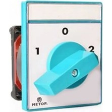 Belirtilmemiş Metop 1X40A 1-0-2 Monofaze Kutup Değiştirici Şalter MT027-40A
