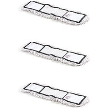 Belirtilmemiş Ekol Nemli Palet Tablet Nem Alıcı Yedek Mop Paspas Başlığı Bezi Beyaz - 40 Cm. - 3 Adet