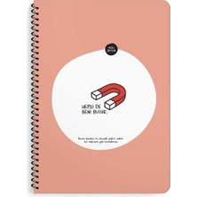 Belirtilmemiş Hisli Şeyler A4 Spiralli Çizgili Defter - Hepsi De Beni Bulur