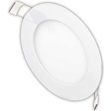10 Adet 6W 6500K Beyaz Smd Ledli Yuvarlak Slim Panel KDL400