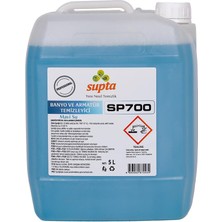 Belirtilmemiş Supta Mavi Su Banyo Armatür Kireç Çözücü 5 Litre