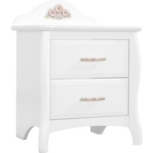 Meltem Prestij Beyaz Genç Odası Komodin Beyaz