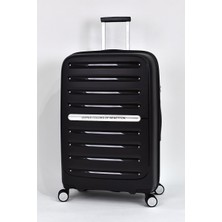 Büyük Boy Kırılmaz Valiz Polipropilen Siyah BNT1000