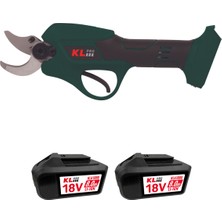 KLBBM18B-80 18V/8.0AH. Kömürsüz Çift Akülü Budama Makası 30MM
