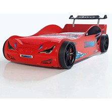 Süpers Rüzgarlıklı  Arabalı Yatak Kırmızı