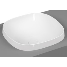 Vitra Frame Tezgahüstü Lavabo 5654B403-0016 Yuvarlak - Kompakt - 40X39 cm - Armatür Deliksiz - Su Taşma Deliksiz - Clean - Beyaz