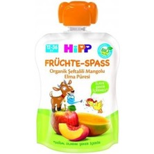 OMB Store Organik Şeftalili Mangolu Elma Püresi 100 Gr