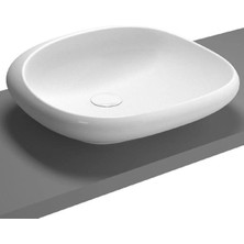Vitra Istanbul Çanak Lavabo 4520B403-0016 Dikdörtgen - 55X52 cm - Armatür Deliksiz - Su Taşma Deliksiz - Clean - Beyaz
