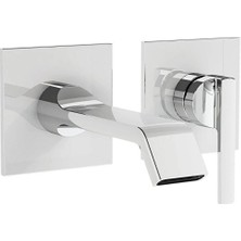 Vitra Suit Ankastre Lavabo Bataryası Krom A42782 Gümüş