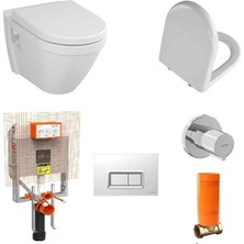 Vitra S50 Kanallı Asma Klozet + Kapak + Vitra Gömme Rezervuar Set