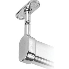 Belirtilmemiş Kapalı Oval Boru Babası, Dolap Askı Borusu Bağlantı Elemanı, Zamak- 2 Adet