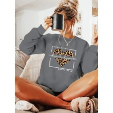 Fy Butik Kadın Uzun Kollu Bisiklet Yaka Desenli Viskon Iki Iplik Bluz