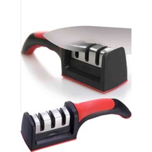 3 Aşamalı Profesyonel Elmas Seramik Tungsten Bıçak Bileme Aleti | Taşınabilir & Ergonomik Yapı