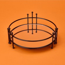 Şık Siyah 9X21 cm Çok Amaçlı Aynalı Organizer