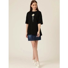 Fy Butik Baskılı T-Shirt - Siyah