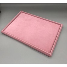 Pembe Sertex Kumaşı Takı Servis Kutusu ve Tablası, Şık ve Kullanışlı Tasarım