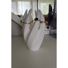 Beyaz Spiral Yüzük Standı, Takı ve Yüzük Organizeri, Şık Dekoratif Tutucu