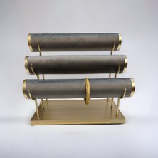 3'lü Silindir Takı Düzeni, Gri ve Bej Renk Seçenekleri